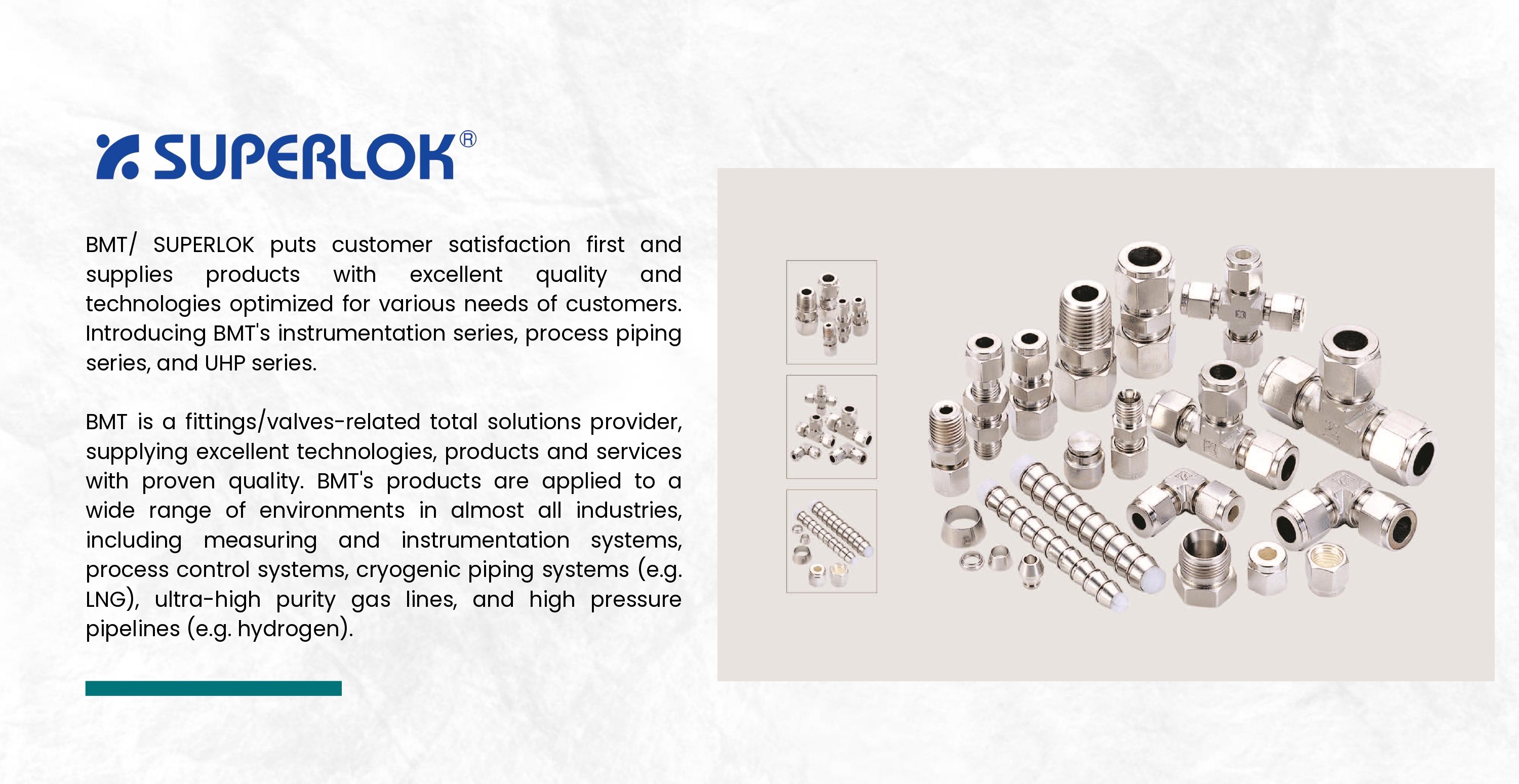 SUPERLOK Instrumentation Valves & Fittings
